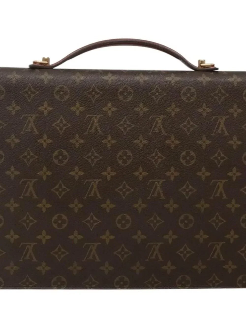 LOUIS VUITTON Monogram Porte Documents Bandouliere Bag M53338 Auth 121485
